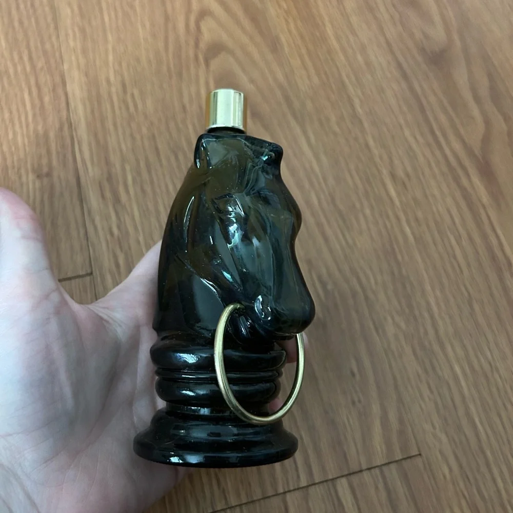 vintage Avon Pony Decanter containing Wild Country aftershave lotion